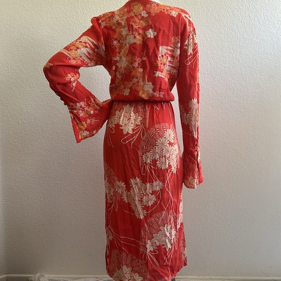 Free People Mixed Print Twist Dress - Picture 10 of 10